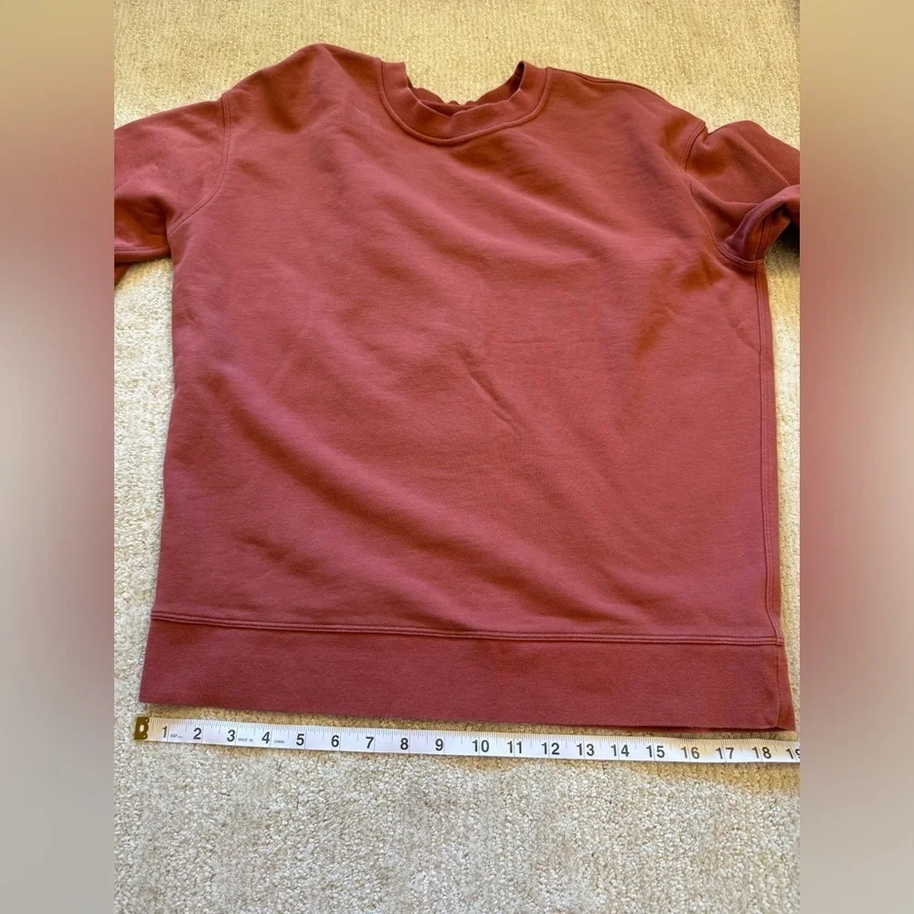 Lululemon Perfectly Oversized Crew in Soft Cranberry color